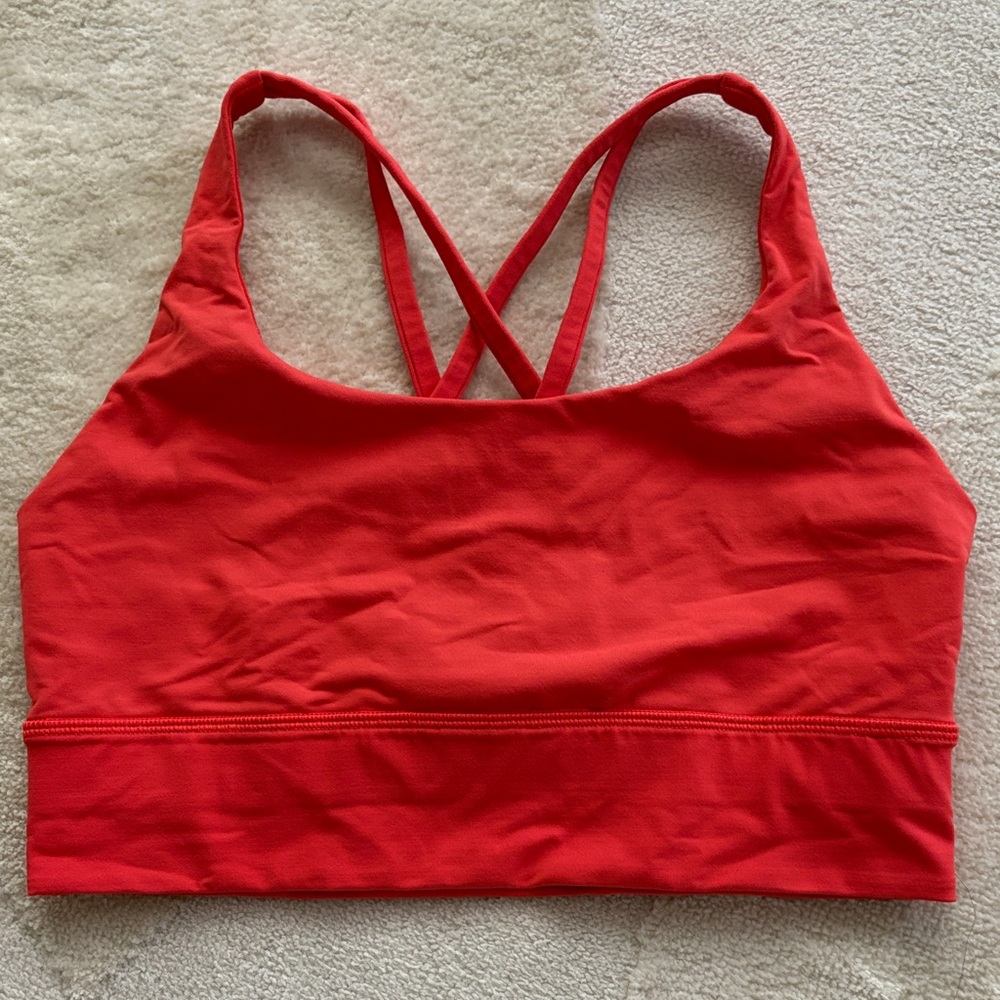Lululemon Athletica Fiery Red Sports Bra